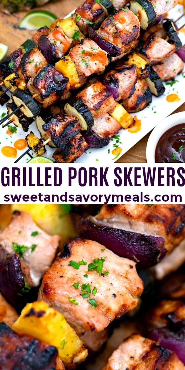 Photo of Grilled Pork Skewers pin