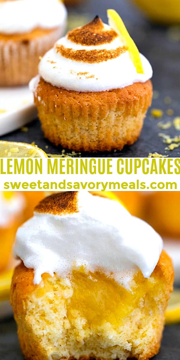 Easy Lemon Meringue Cupcakes pin