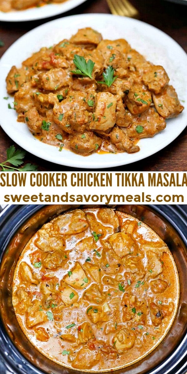 easy slow cooker chicken tikka masala pin