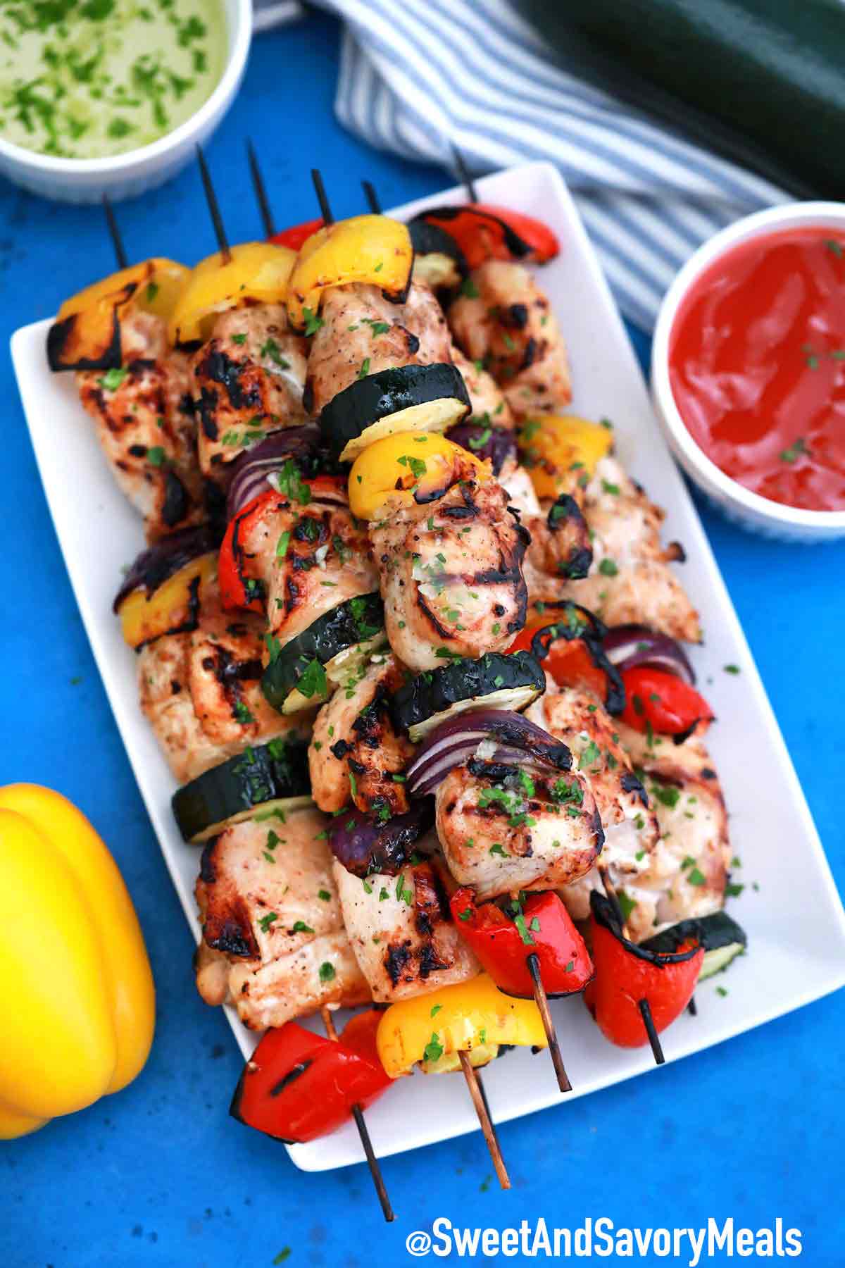 Grilled Chicken Skewers Recipe [Video] Sweet and Savory Meals