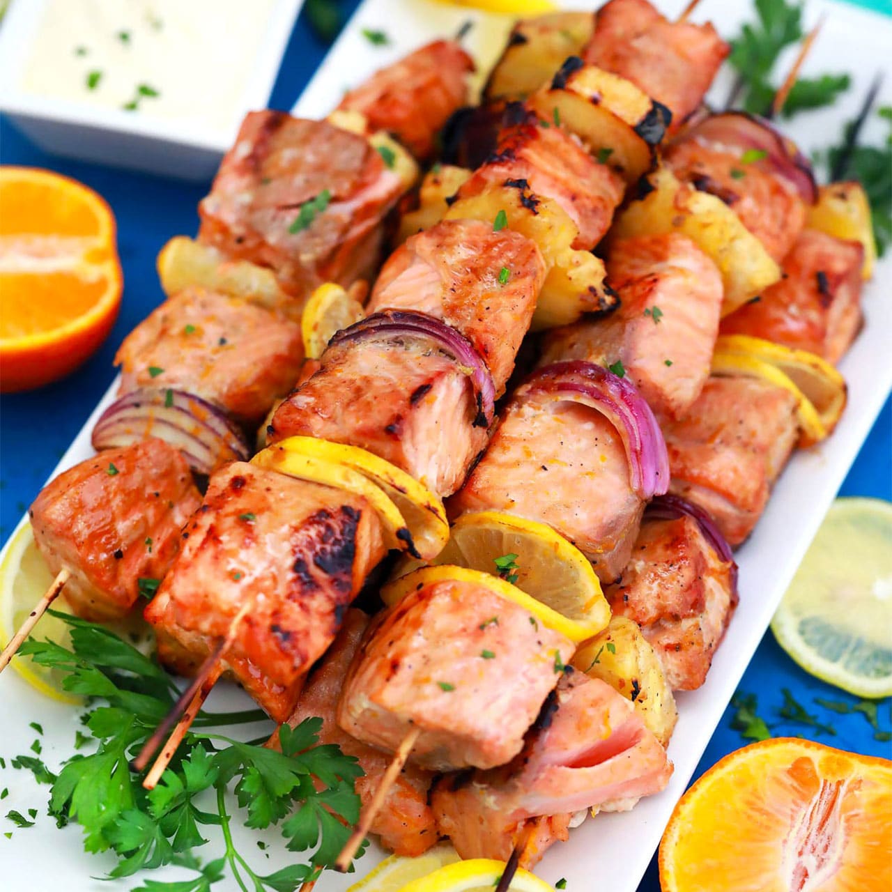 Salmon kabobs outlet