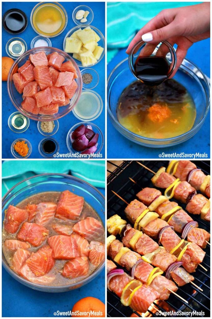 how to make salmon skewers on the grill