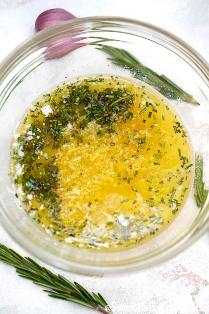 Rosemary butter sauce.