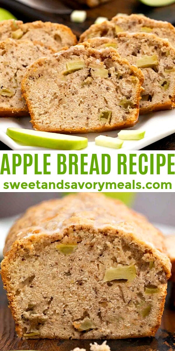 Easy Apple Bread Recipe pin