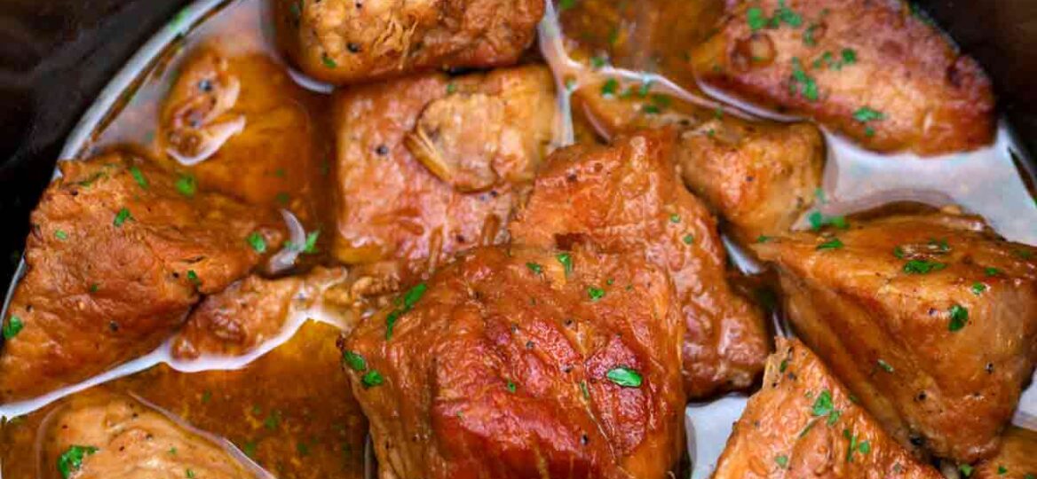 Slow Cooker Brown Sugar Garlic Pork [Video] - Sweet and Savory Meals