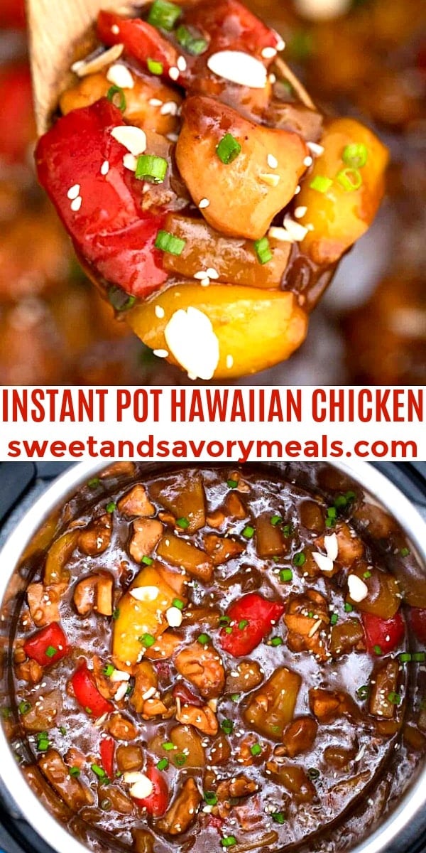 Easy Instant Pot Hawaiian Chicken pin