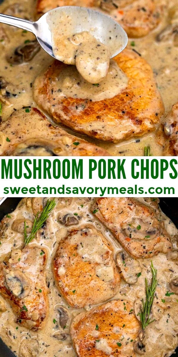 Easy Mushroom Pork Chops pin