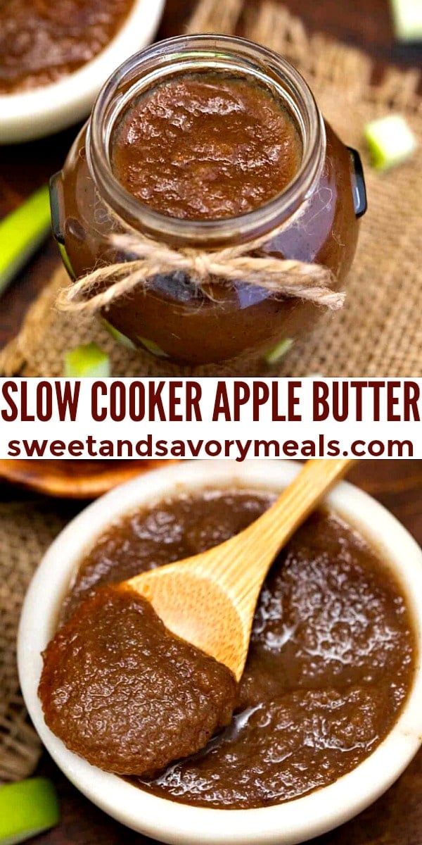 Easy Slow Cooker Apple Butter pin