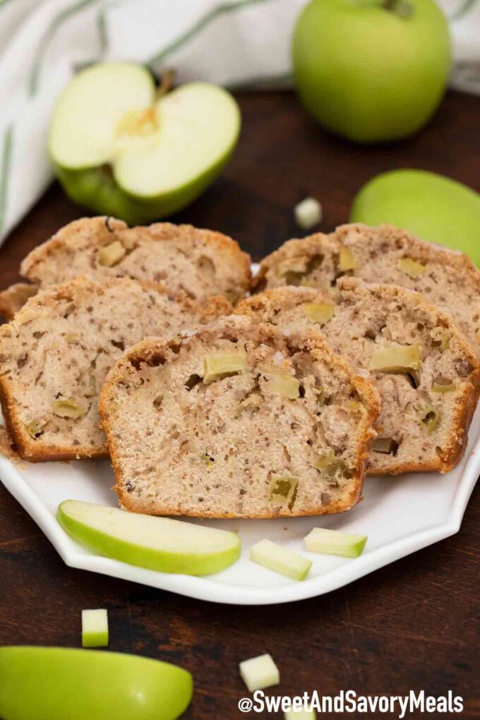 Apple bread slices