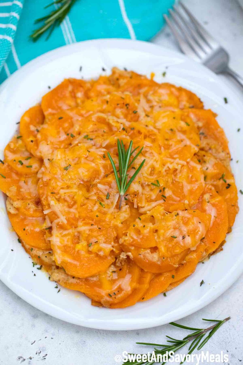 Scalloped Sweet Potatoes. Best Cheesy Recipe [VIDEO] - Sweet and Savory