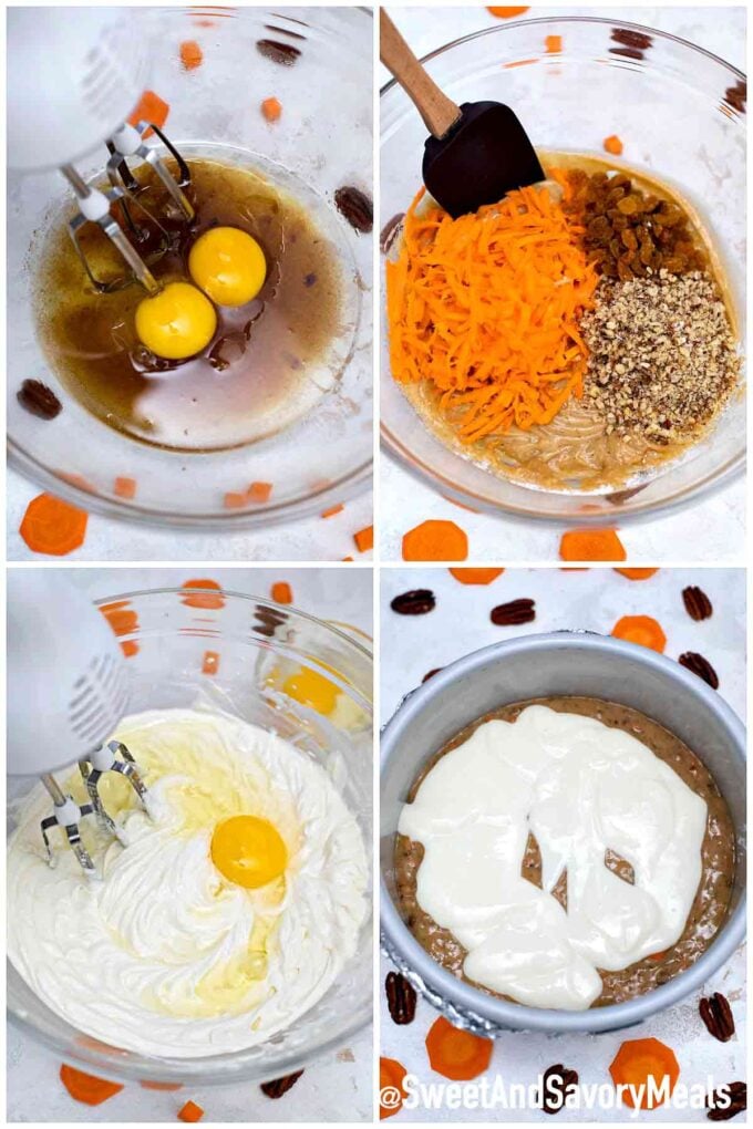 steps how to make instant pot carrot cake cheesecake