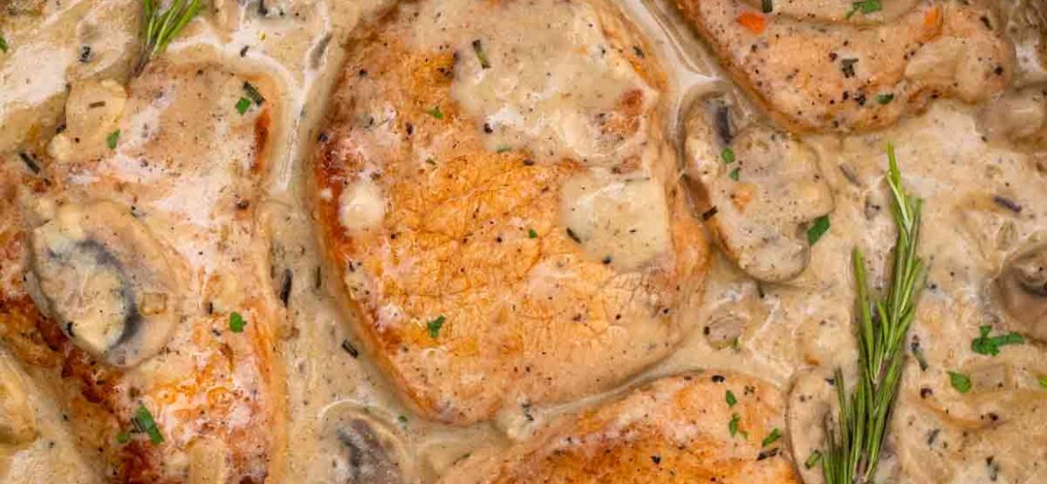 creamy mushroom pork chops