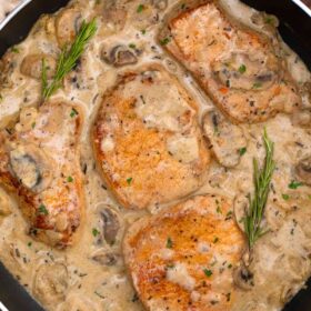 creamy mushroom pork chops