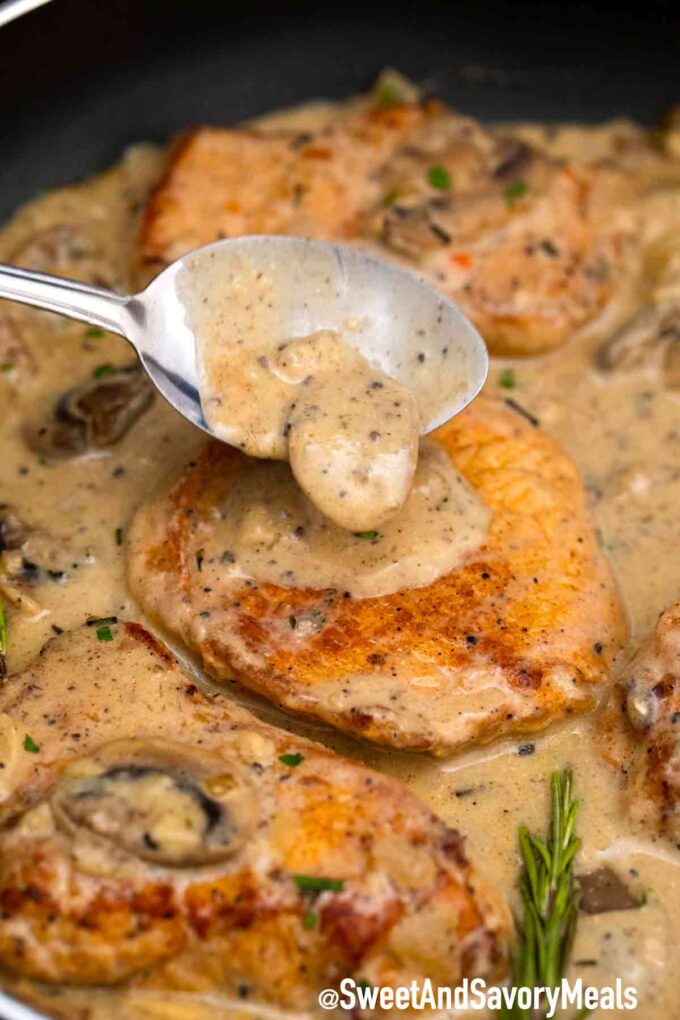 Mushroom pork chops recipe