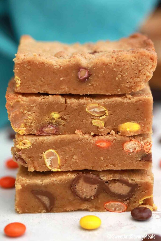 peanut butter blondies bars