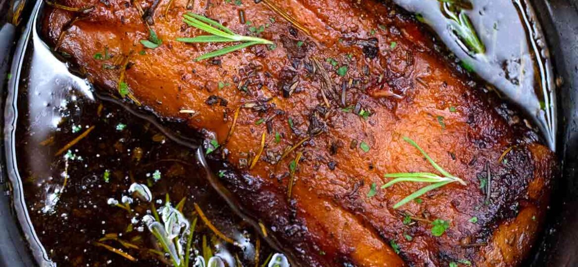 crockpot balsamic pork loin