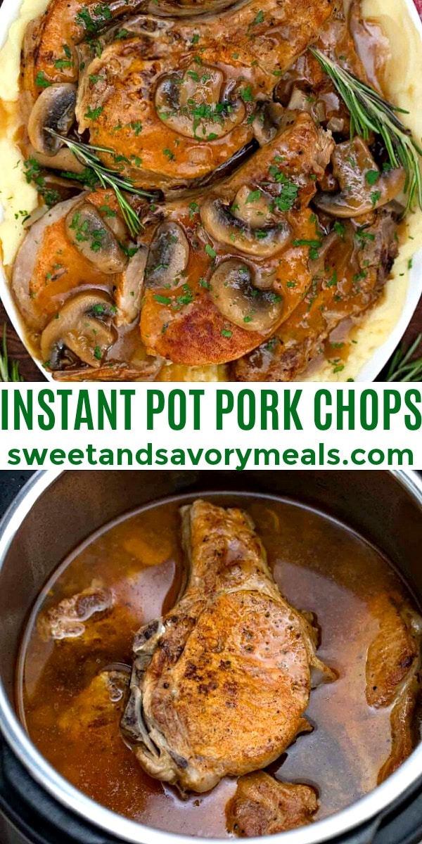 easy instant pot pork chops pin