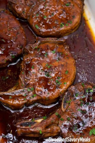 Brown Sugar Oven Baked Pork Chops Recipe - Sweet and Savory Meals