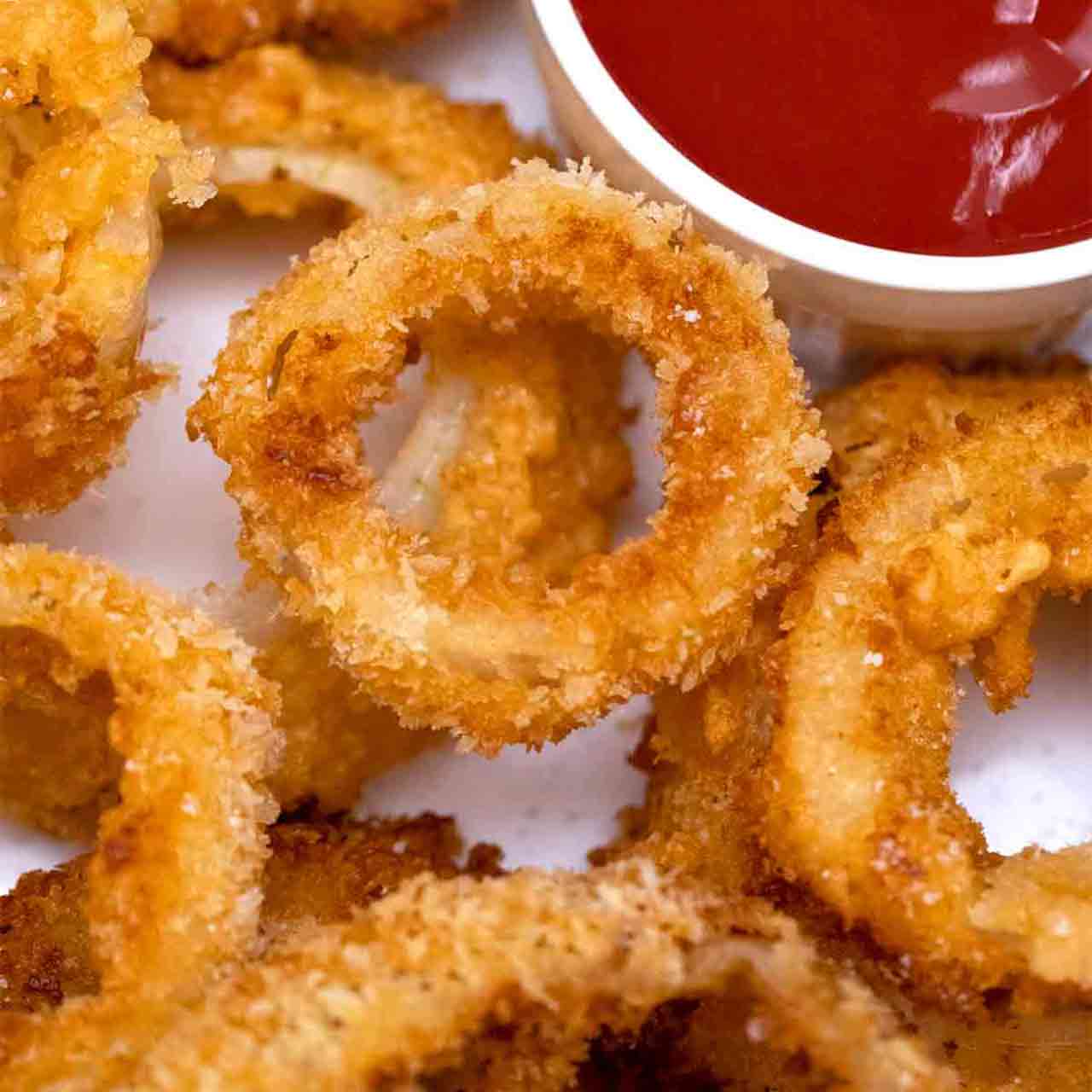 de eerste logo geluid Crispy Onion Rings Recipe [Video] - Sweet and Savory Meals