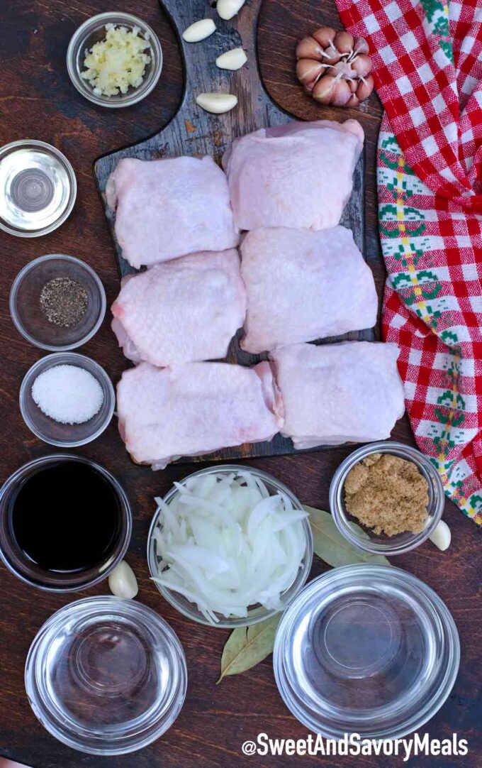 filipino chicken adobo ingredients