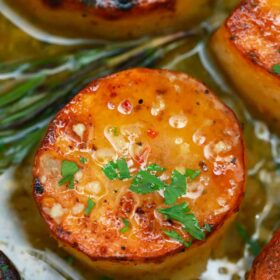 fondant potatoes with rosemary