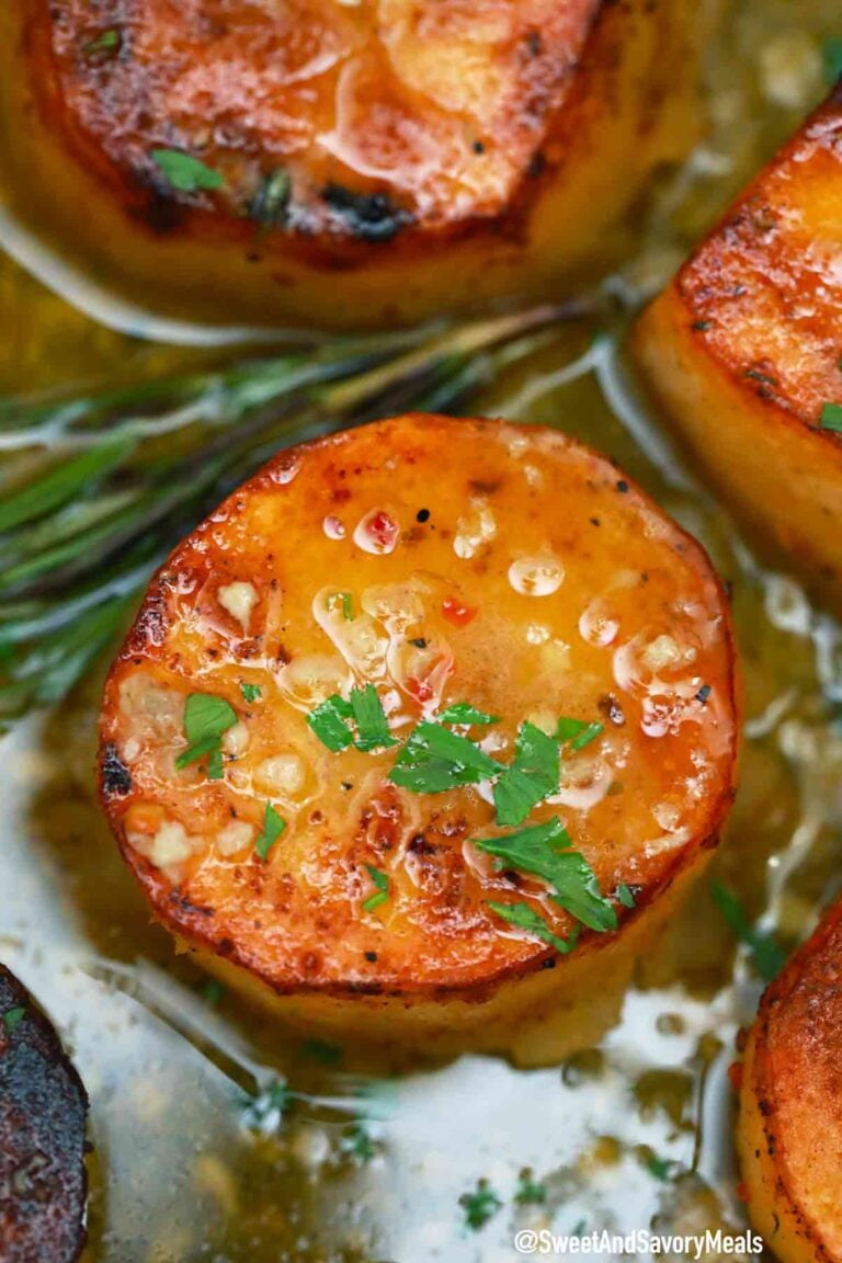 fondant potatoes with rosemary