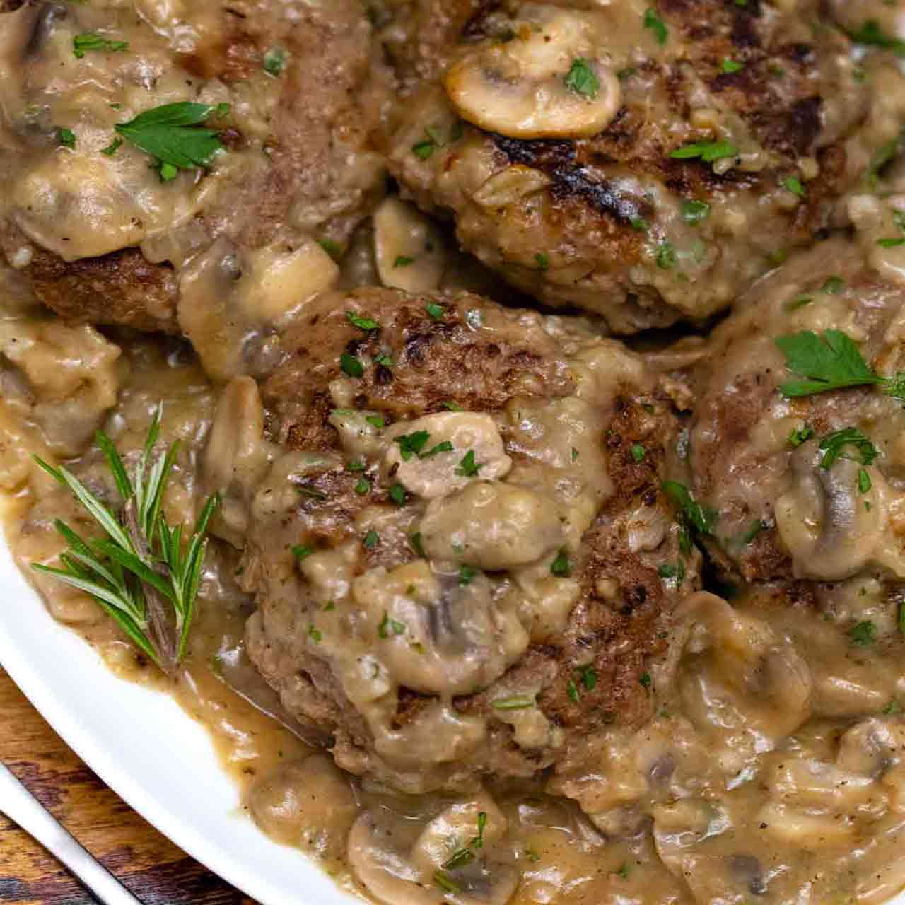 hamburger-steak-with-mushroom-gravy-sweet-and-savory-meals