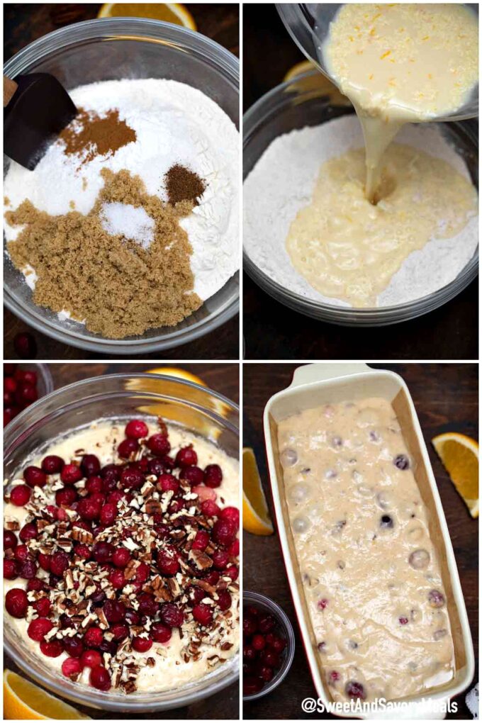 steps how to make cranberry bread