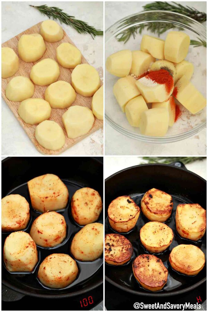 steps how to make fondant potatoes