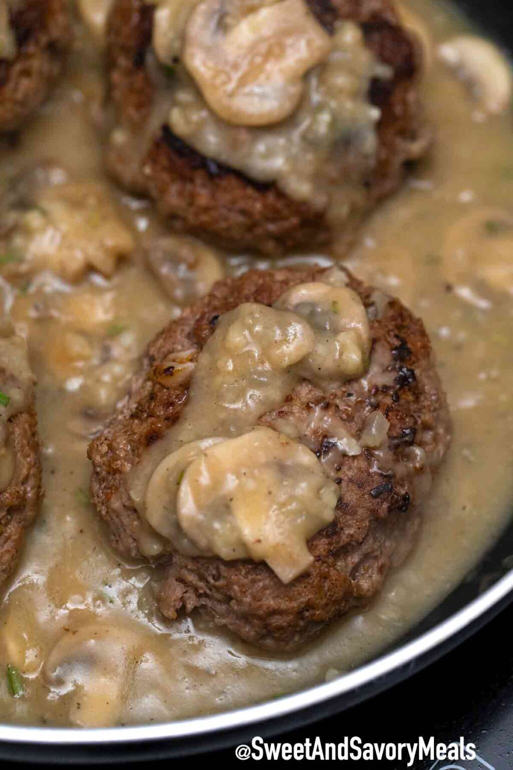 Hamburger Steak with Mushroom Gravy Sweet and Savory Meals