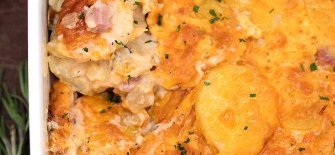 scalloped potatoes and ham