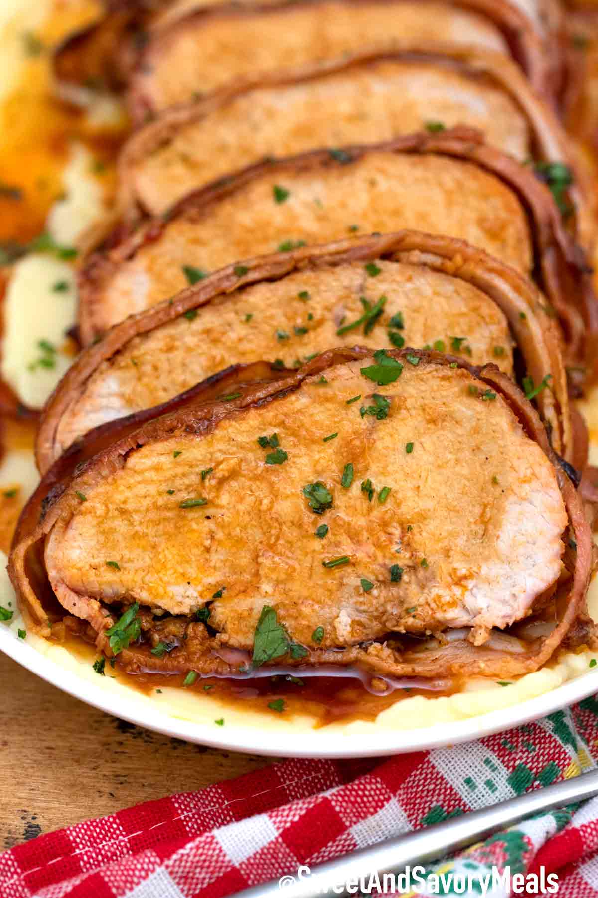 Crockpot Bacon Pork Loin [Video] Sweet and Savory Meals