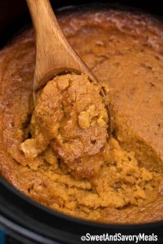 slow cooker pumpkin pie pudding