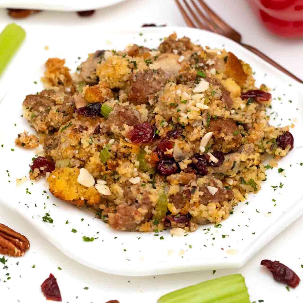 Southern Cornbread Dressing - Dinner at the Zoo