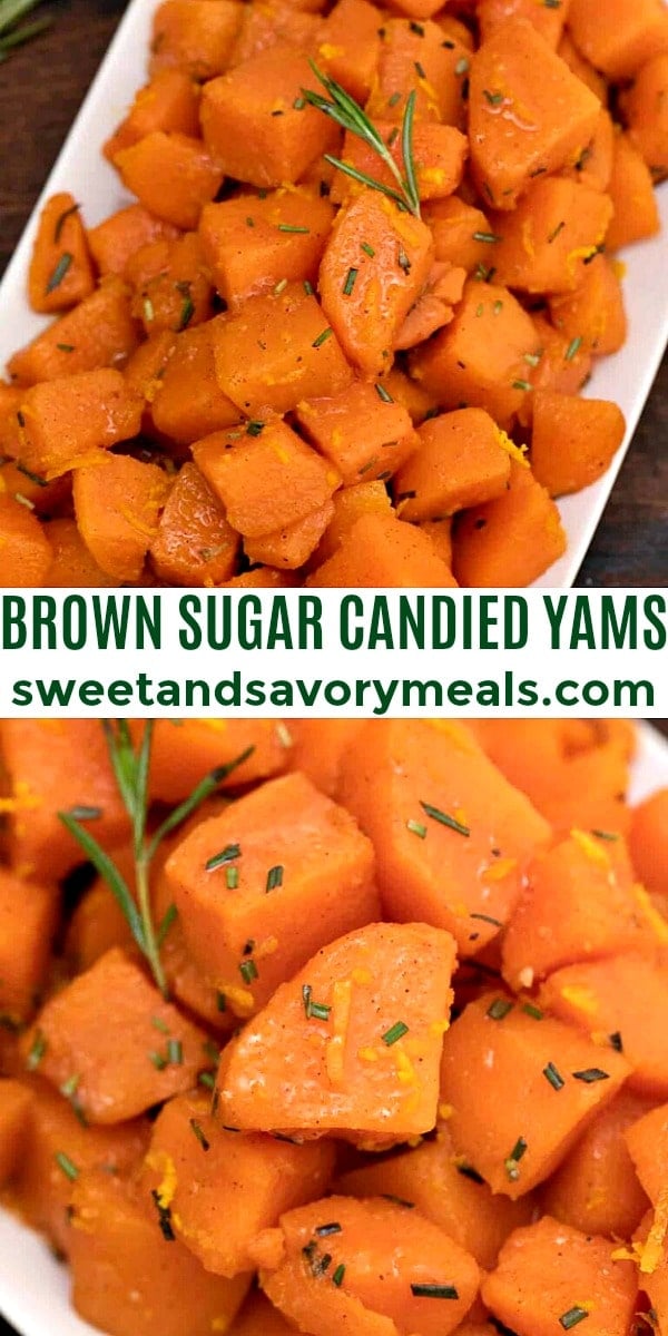 easy brown sugar candied yams pin