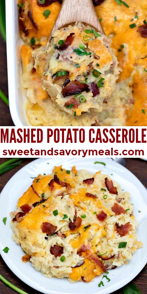 Homemade mashed potato casserole image for pin