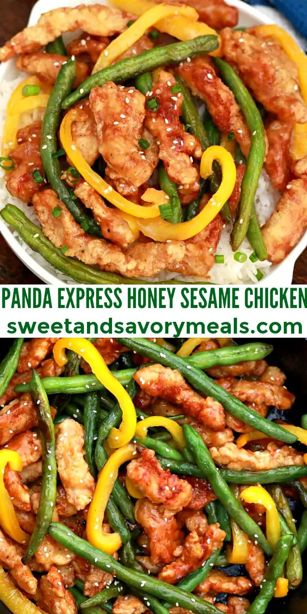 easy panda express honey sesame chicken pin