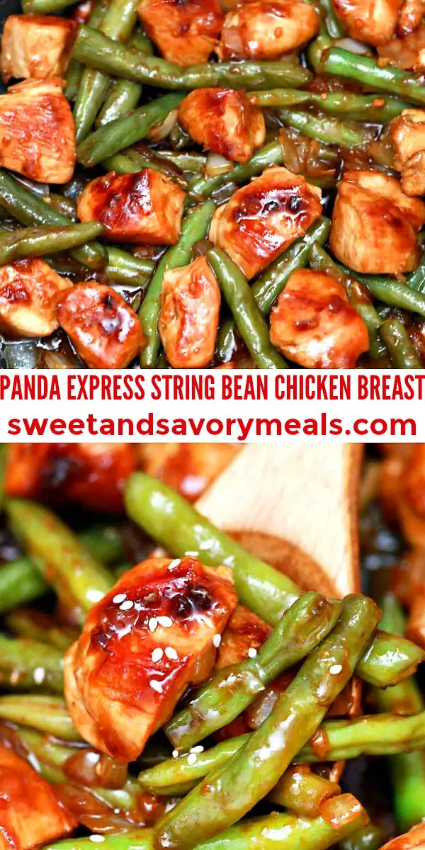 easy panda express string bean chicken breast pin