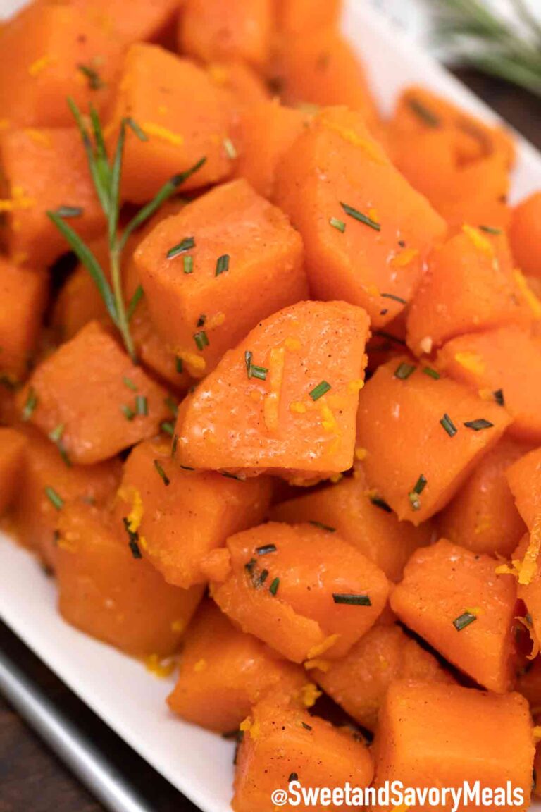 brown sugar candied yums with rosemary