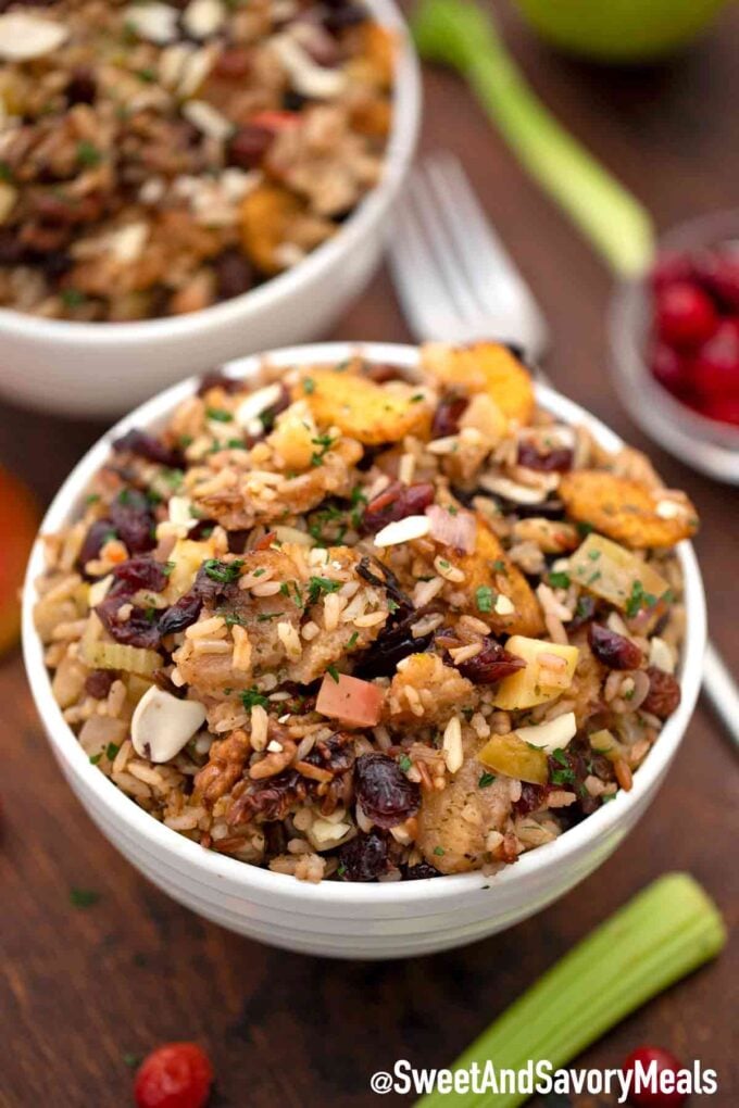 cranberry stuffing with rice