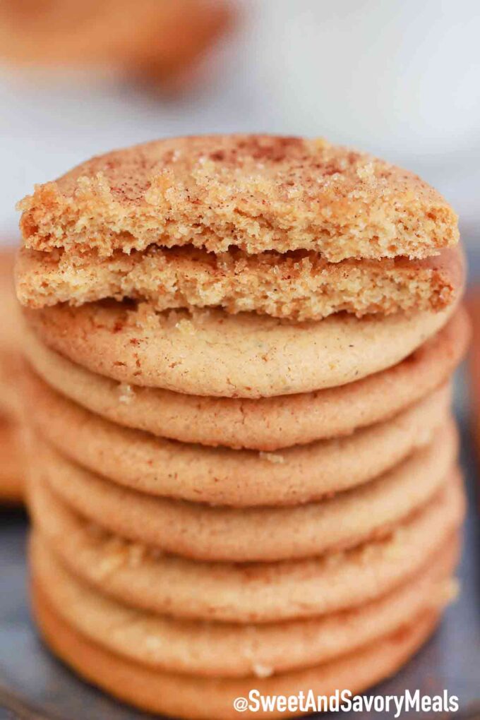 A stack of brown sugar cookies