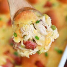 chicken and dumplings with bacon