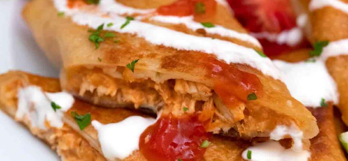 crispy chicken chimichangas