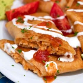 crispy chicken chimichangas