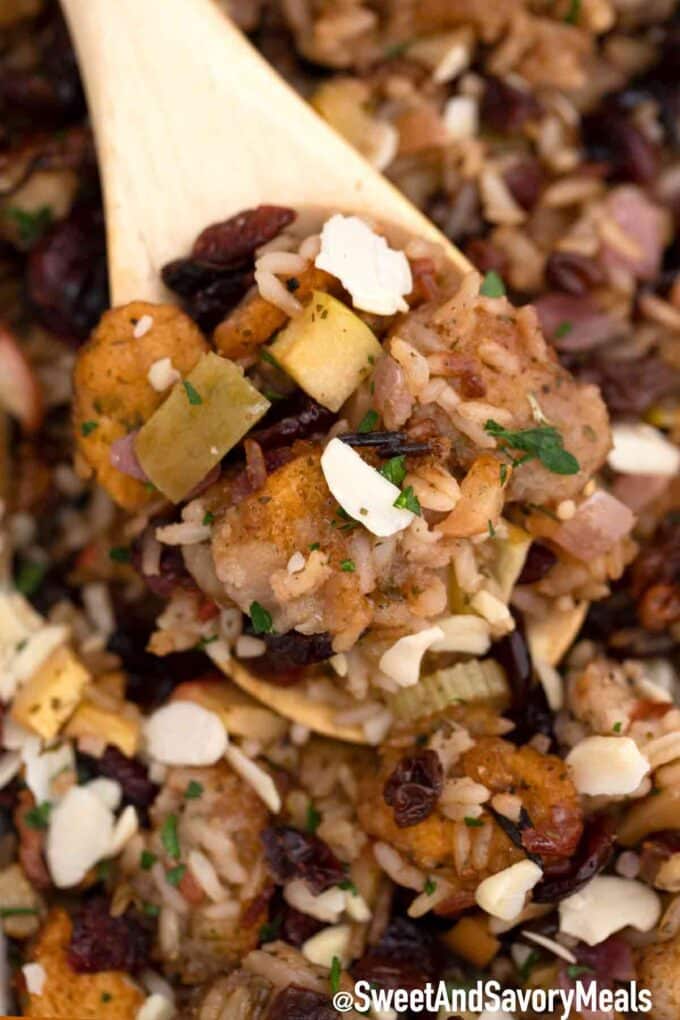 cranberry stuffing with dried cranberries