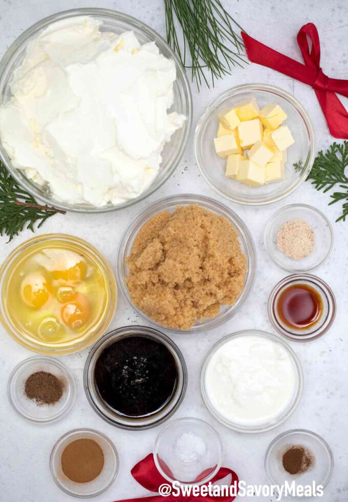 gingerbread cheesecake ingredients