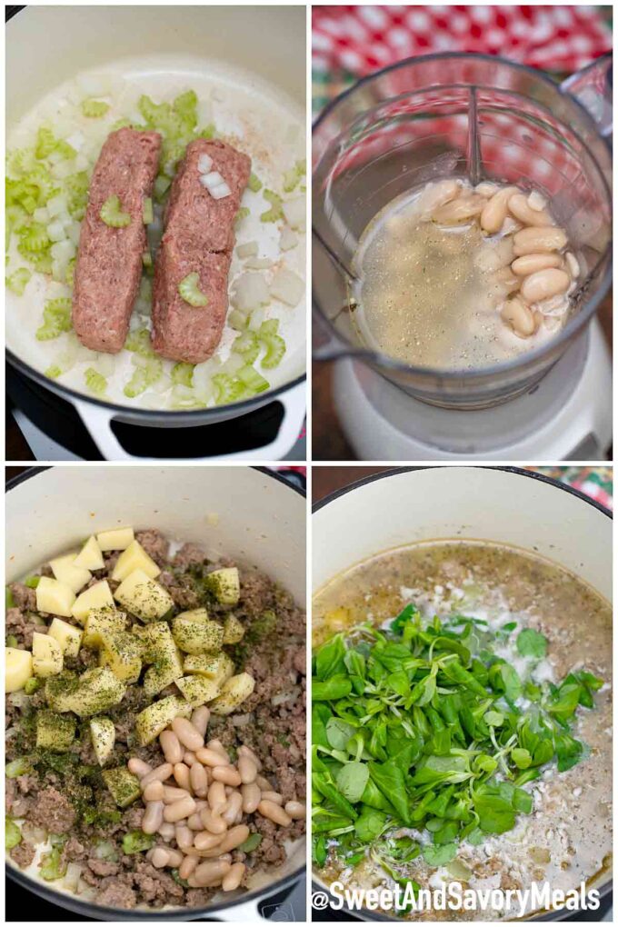 steps how to make bacon cannellini soup