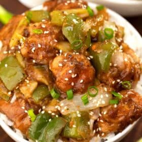 Panda Express black pepper chicken