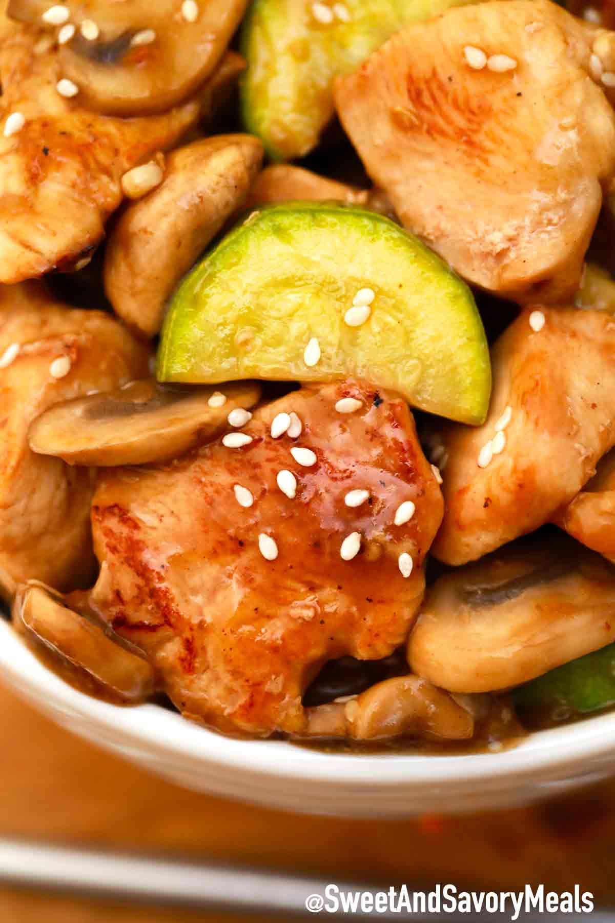 Panda Express Mushroom Chicken (Copycat) - Sweet and Savory Meals