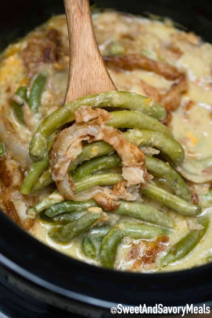 slow cooker green bean casserole